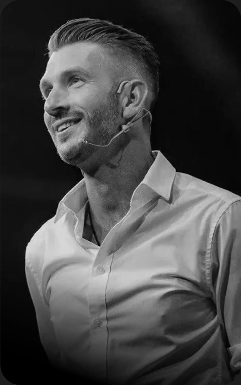 Tim, a European biohacker, wearing the Hume Band for longevity tracking